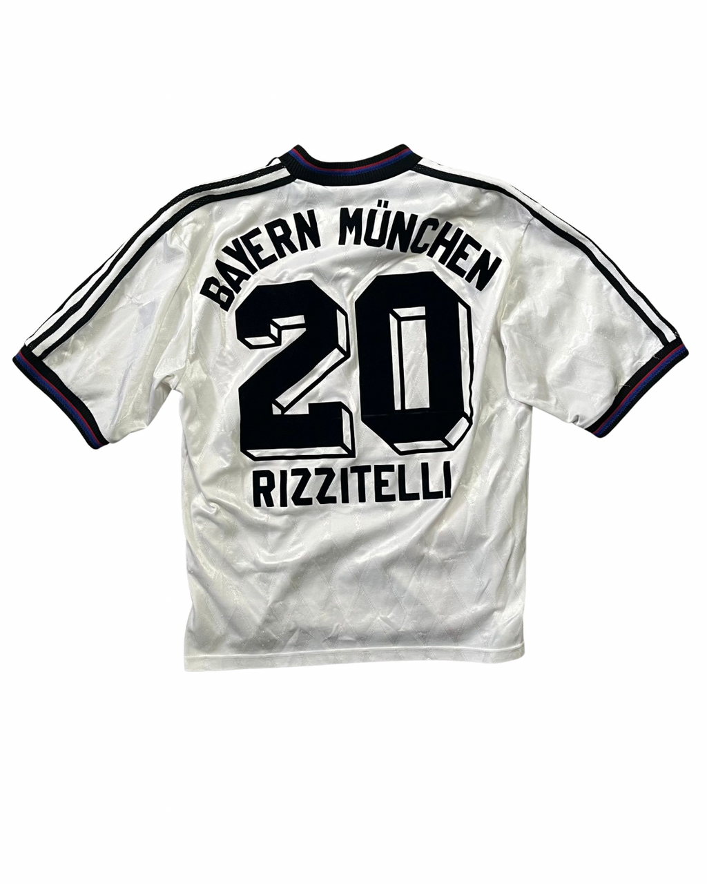 Vintage Adidas FC Bayern München RIZZITELLI 20 Auswärtstrikot (1995-1997)
