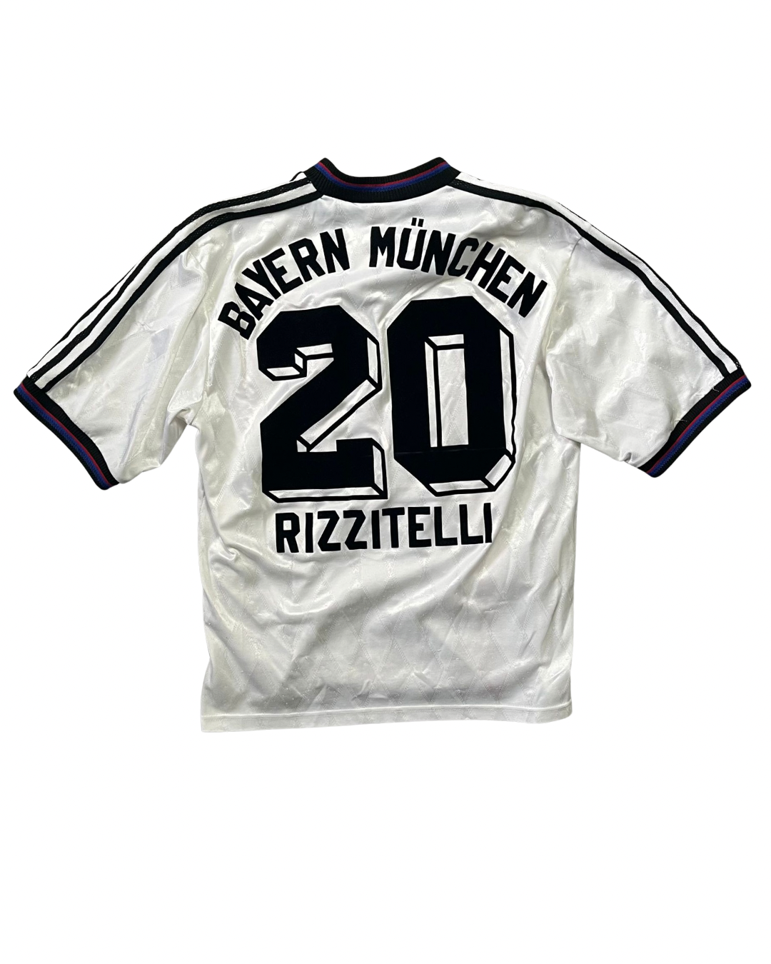 Vintage Adidas FC Bayern München RIZZITELLI 20 Auswärtstrikot (1995-1997)