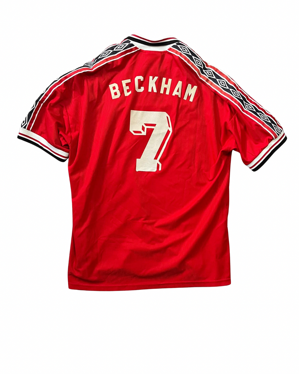 Vintage Umbro Manchester United BECKHAM 7 Heimtrikot (1998-1999)