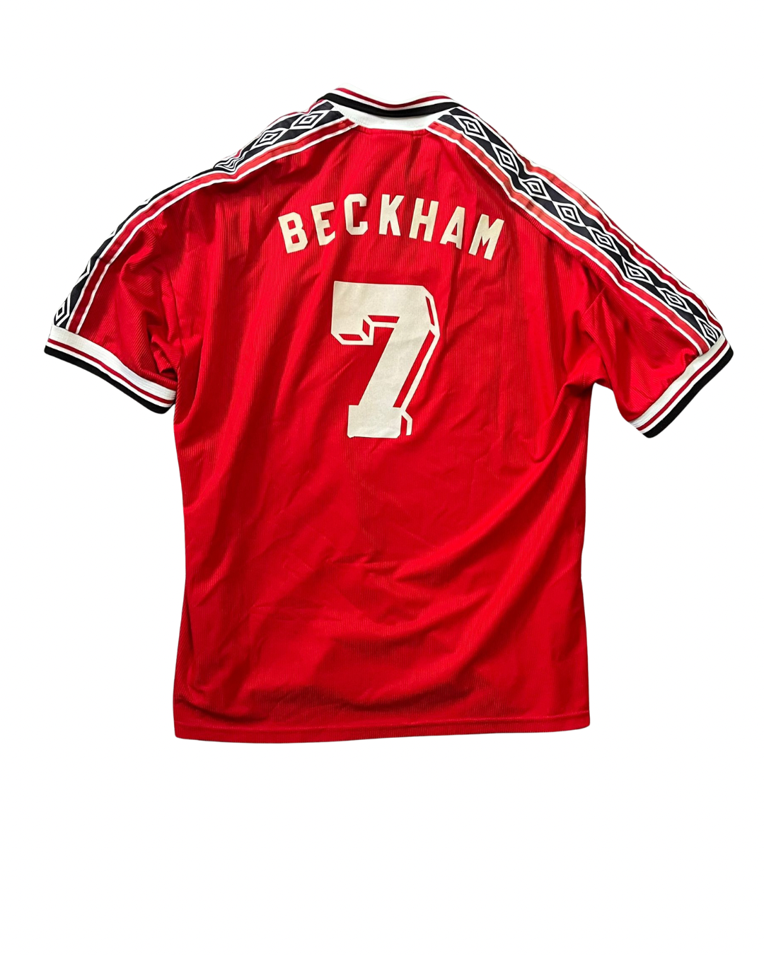 Vintage Umbro Manchester United BECKHAM 7 Heimtrikot (1998-1999)