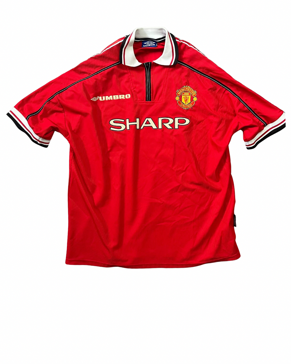 Vintage Umbro Manchester United BECKHAM 7 Heimtrikot (1998-1999)